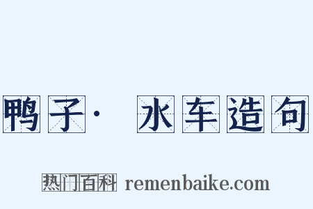 鸭子·水车造句是什么意思的图片